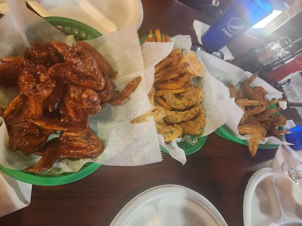 Bourbon Wings and Catfish Bites